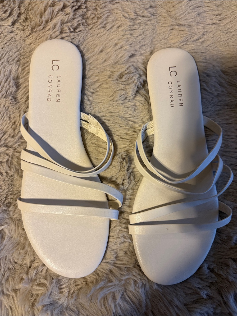 Bundle of 3 LC Lauren Conrad Slide Sandals NWOT - Picture 7 of 9